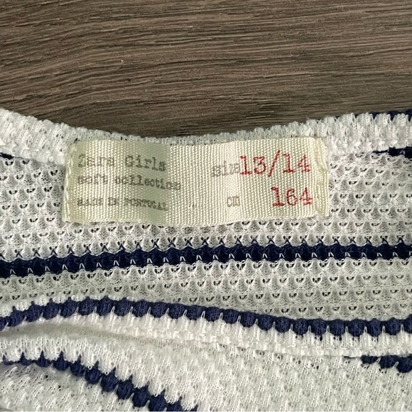 ZARA Girls Soft Collection Striped Ruffle 13/14 Dress - Picture 4 of 4